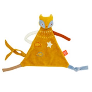 Doudou bébé L'Oiseau Bateau Z'anepasperdre Renard Moutarde - L'Atelier Des Tout-Petits