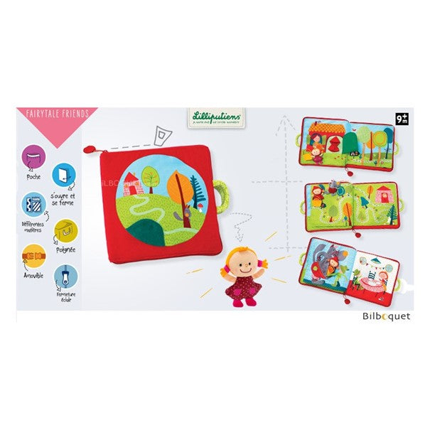 Livre pour bébé Lilliputions le petit chaperon rouge - L'Atelier Des Tout-Petits