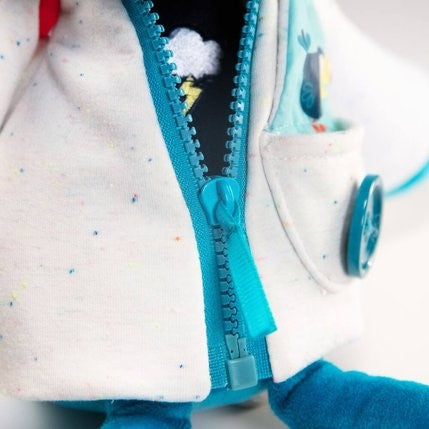 Peluche à habiller bébé Lilliputiens Marius le rhinocéros - L'Atelier Des Tout-Petits