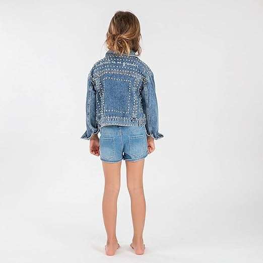 Piger denimshorts Skæld mig ikke ud Kama Marine
