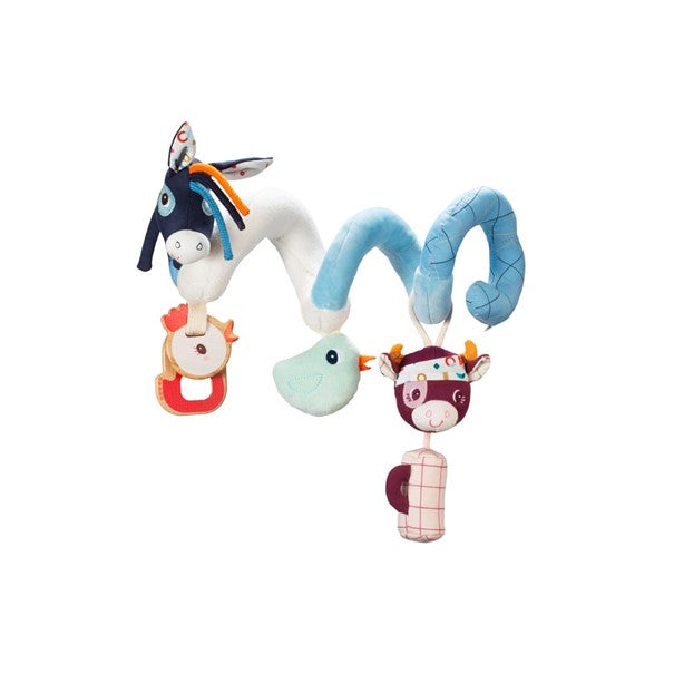 Spirale d'activités bébé poussette Lilliputiens ferme - L'Atelier Des Tout-Petits