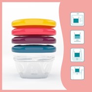 Boîtes de conservation Babymoov Babybols Multicolore 120 ml