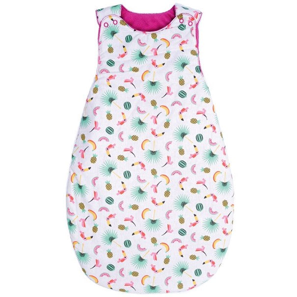 BB&Co Yndig Comme Maman eksotisk pink vendbar sovepose