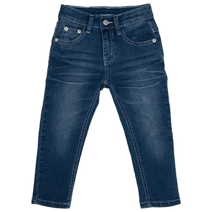 Pigejeans Skæld mig ikke ud Lolita Blå pink logo