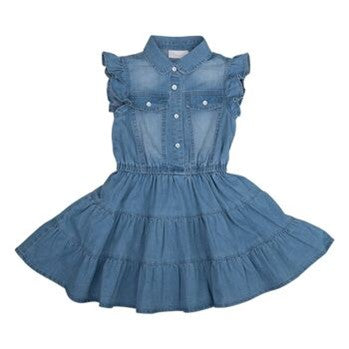 Ska Denim Blaues Kleid „Forbidden To Scold Me“