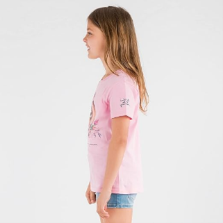 T-shirt fille Interdit De Me Gronder Rosita rose