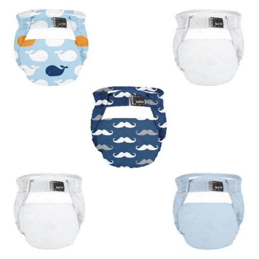 5 waschbare Kushies-Windeln 0-4 kg