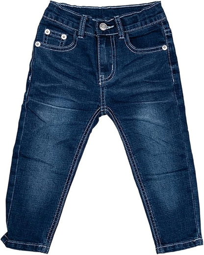 Jean fille Interdit de me gronder Lolita Bleu logo rouge