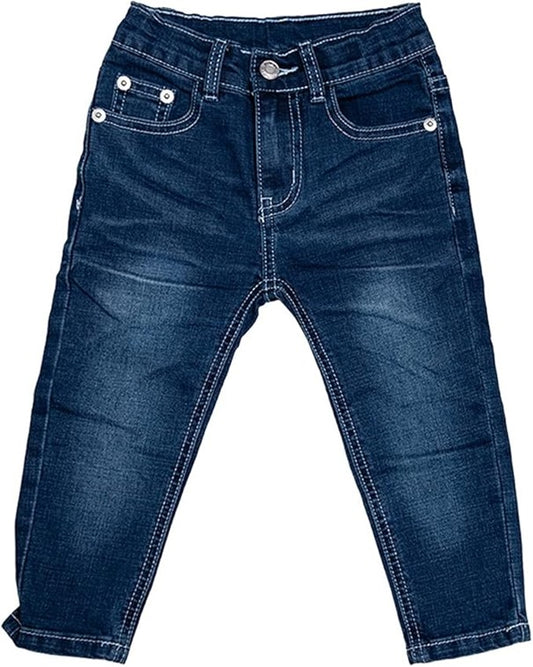 Pigejeans Skæld mig ikke ud Lolita Blå rødt logo