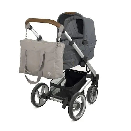 Sac à langer Lässig Coton Essential green label taupe - L'Atelier Des Tout-Petits
