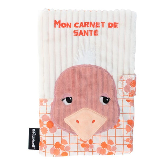 Les deglingos mon protège carnet de santé Pomelos l’autruche - L'Atelier Des Tout-Petits