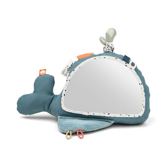 Miroir d'éveil bébé Done by Deer Wally Bleu - L'Atelier Des Tout-Petits