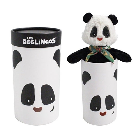 Peluche bébé Grand Simply Les Déglingos Rototos le panda - L'Atelier Des Tout-Petits
