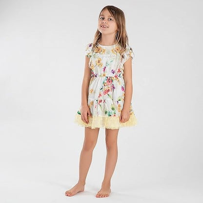 Robe fille Interdit de me gronder Summer imprimé fleur