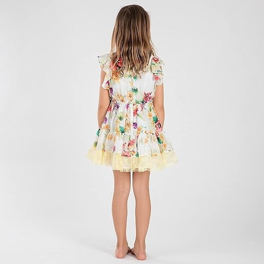 Robe fille Interdit de me gronder Summer imprimé fleur