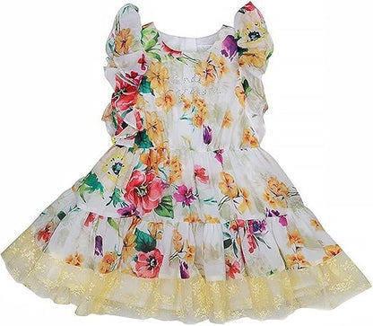 Robe fille Interdit de me gronder Summer imprimé fleur