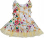 Robe fille Interdit de me gronder Summer imprimé fleur