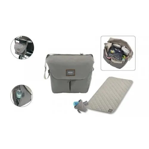 Sac à langer bébé Béaba Vienna II Smart Colors Taupe - L'Atelier Des Tout-Petits