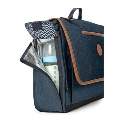 Grand sac à langer bébé Outlander Messenger XL Bleu Marine - L'Atelier Des Tout-Petits