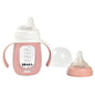 Biberon d'apprentissage 2 en 1 en verre Béaba 210 ml
