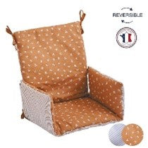 Coussin de chaise Candide tissu réversible