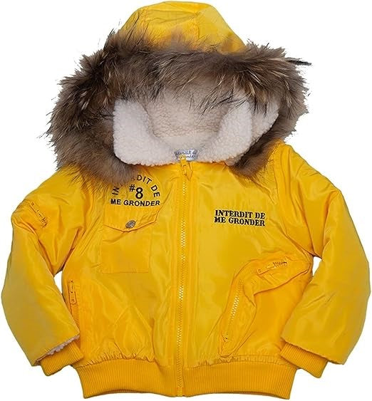 Doudoune Interdit De Me Gronder Ancre jaune