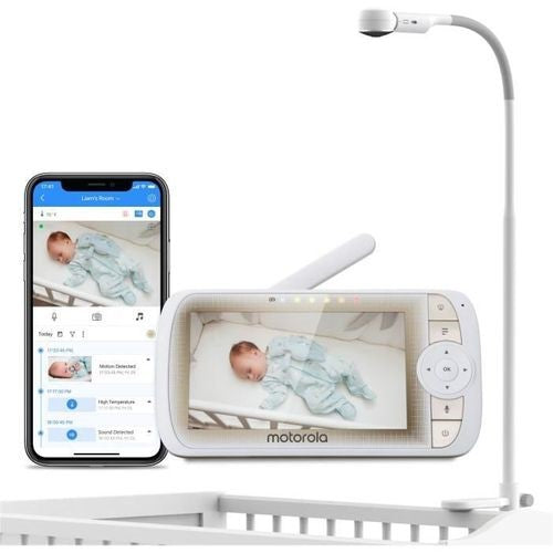 Écoute Bébé Vidéo Wifi Motorola VM65 Connect 2en1 Écran 5" + Pied - L'Atelier Des Tout-Petits