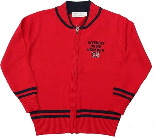 Gilet Interdit De Me Gronder Swag rouge logo bleu