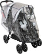 Bambisol Regenschutz für Doppelkinderwagen Transparent