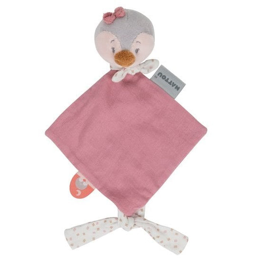 Mini-doudou bébé Nattou Sasha et Pauline Gris