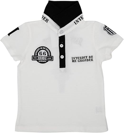 Polo Interdit De Me Gronder Route 66 blanc