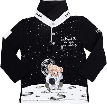 Polo manches longues Interdit De Me Gronder Luna