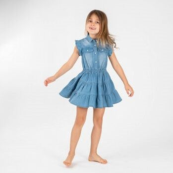 Ska Denim Blaues Kleid „Forbidden To Scold Me“