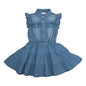 Ska Denim Blaues Kleid „Forbidden To Scold Me“