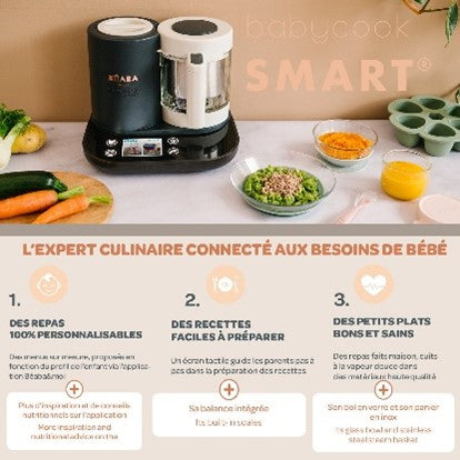 Robot multifonction Béaba Babycook Smart Gris Anthracite