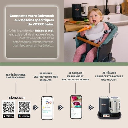 Robot multifonction Béaba Babycook Smart Gris Anthracite