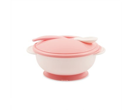 Set bol et cuillère Lorelli rose