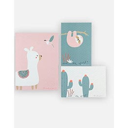 Set mit 3 rosa Postern von Noukies Moris und Sacha