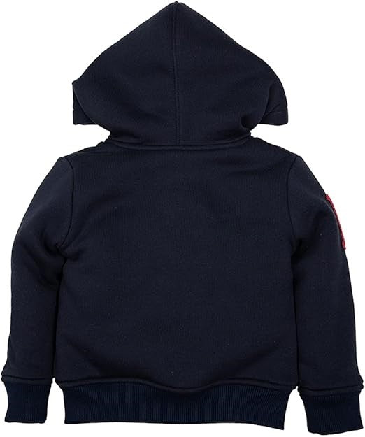 Rika – Marineblaues Sweatshirt „No Scolding Me“ mit Reißverschluss
