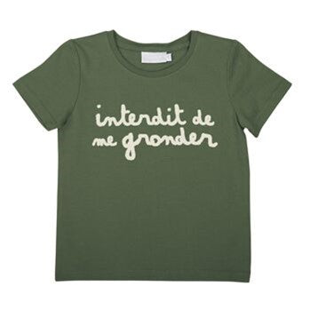 T-Shirt No Scolding Me The Forbidden Khaki Ecru Logo