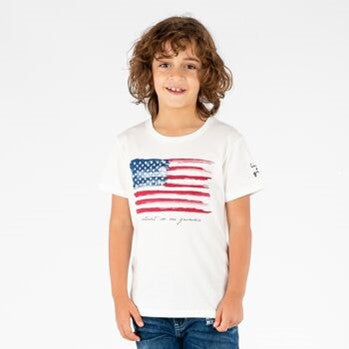 Weißes USA No Scolding Me T-Shirt