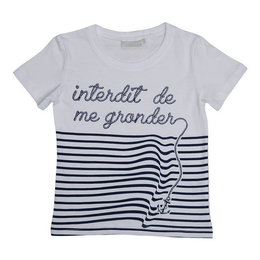 Kein Schimpfen auf mich Anker weißes T-Shirt