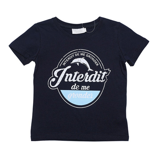 T-shirt Interdit De Me Gronder Blue marine