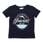 Marineblaues T-Shirt „No Scolding Me“