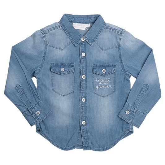 Marineblaues Jeanshemd