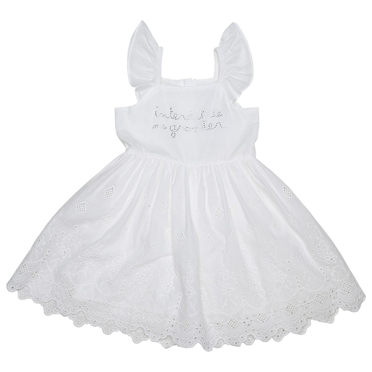 Robe fille Interdit De Me Gronder Divina blanc