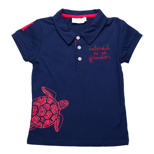 Island Blue – Poloshirt „Forbidden To Scold Me“