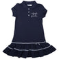 Mädchenkleid „Forbidden to Scold Me Mademoiselle“ (Marineblau)