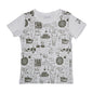 T-shirt Interdit De Me Gronder Pirate écru